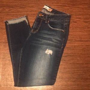 Dark Blue Tummy Control Skinny Jeans